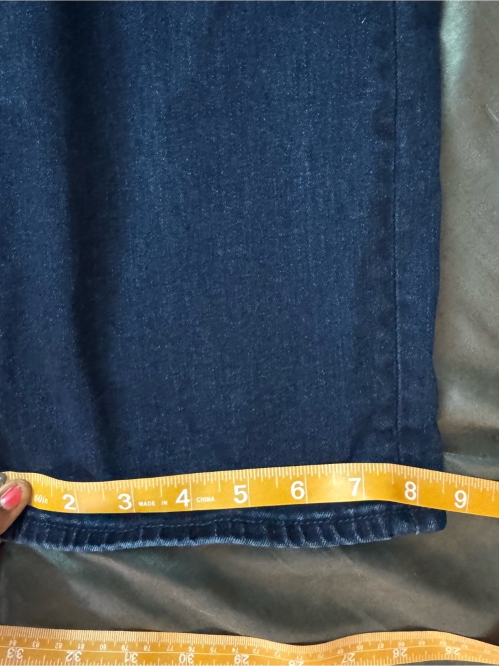 Hudson high rise straight jeans dark wash blue denim size 12 - Picture 12 of 13